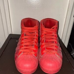Snakeskin and Suede Cover The adidas size 7